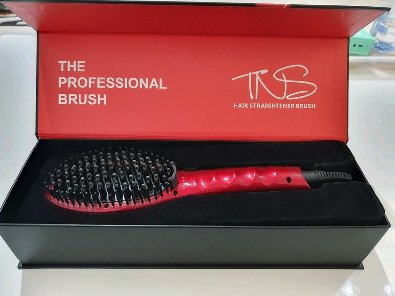 tns hair straightener brush