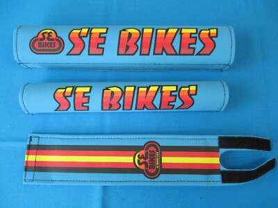 SE Racing SE Bikes Life Blue / Multi BMX 3 Piece Pad Set - New