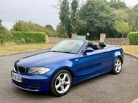 2009 BMW 1 SERIES CONVERTIBLE 120d SE CABRIOLET LEMANS BLUE DIESEL LOW MILEAGE