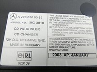 Mercedes C209 CLK 320 05-09 CD-Wechsler Wechsler orig. Mercedes C209 CLK 320 05-09 05.03.2003 A2038209089 gebraucht Vorschau 6