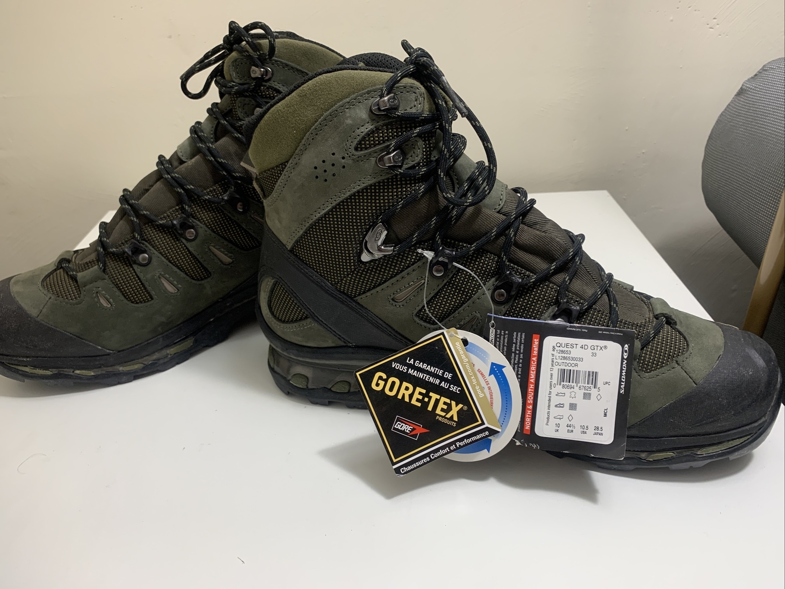 Ботинки Salomon Quest 4d GTX Green 