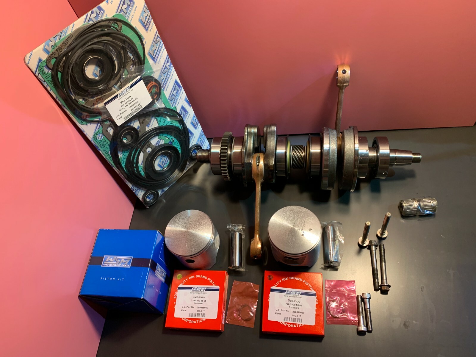 1996 RETROMOUNTAIN クリーニング済み 1995-2005 Sea-Doo 717 720 Models ENGINE REBUILD KIT | eBay
