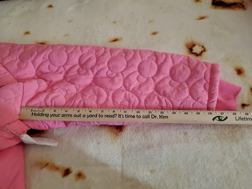 Pre-owned Forever 21 , Hello Kitty & Friends Oversize Puffer Jacket, Women's Size M In Pink