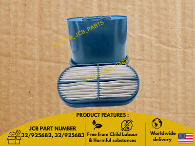 JCB TELEHANDLER LOADALL AIR FILTER MAIN & SAFETY (PART NO. 333/D2696 32/925683)