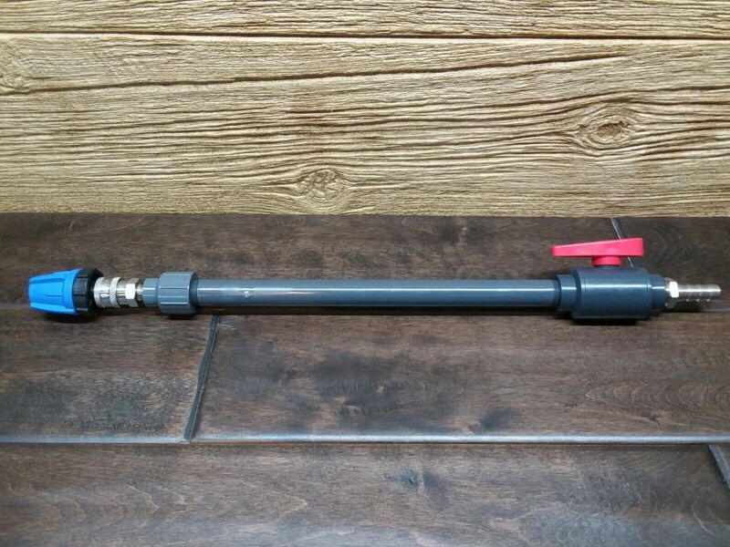 NEW SoftWash Wand Gun, Sch 80 PVC with MTM Stainless Steel Fittings assembled