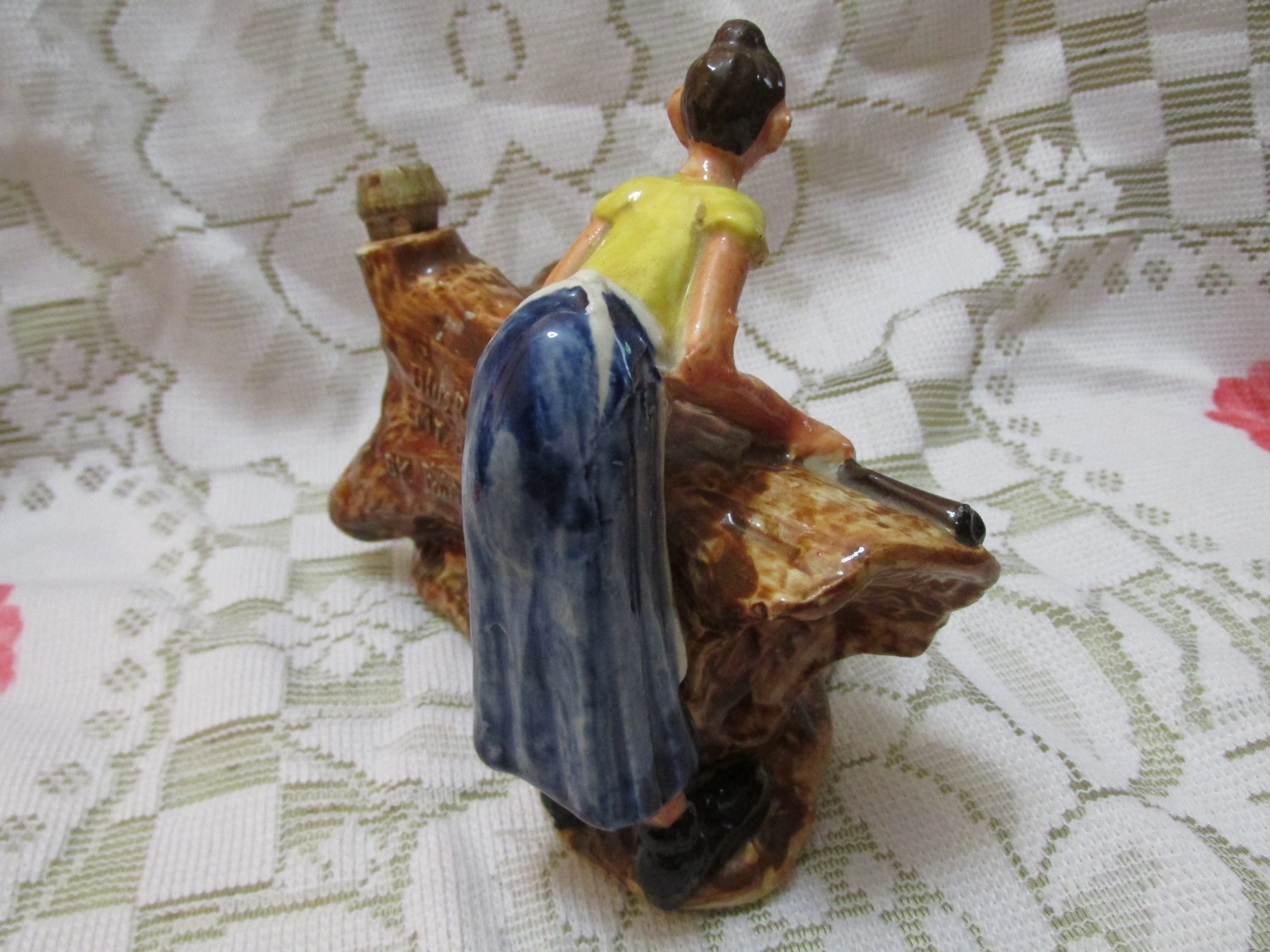 Vintage Blue Ridge Mt. Boys Paul Webb 1946 Cologne Decanter Bottle