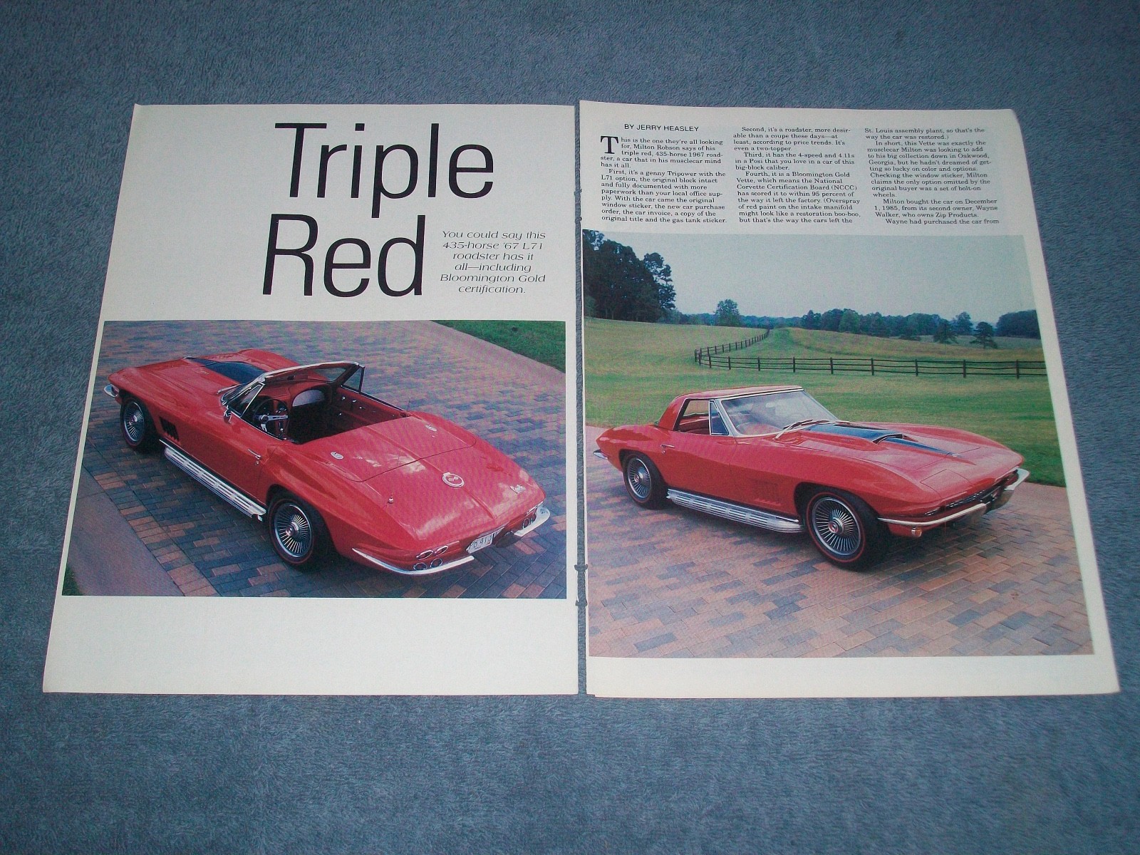 1967 Corvette Roadster L71 435hp Vintage Article 1967 Corvette Roadster L71 435hp Vintage Article