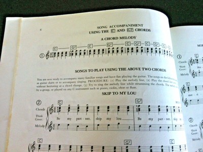 A Tune A Day Guitar Book Music First Instruction Learning Students Course Play