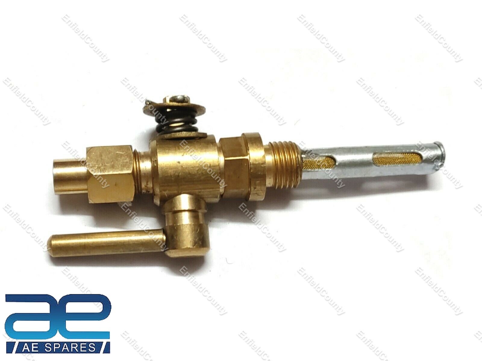 For Norton Triumph BSA Fuel Petrol Gas Tank Tap Petcock 1/4'' Brass 