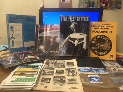 VINTAGE TASK FORCE GAMES 5001 STAR FLEET BATTLES &EXPANSIONS 1&2 &  INCOMP*
