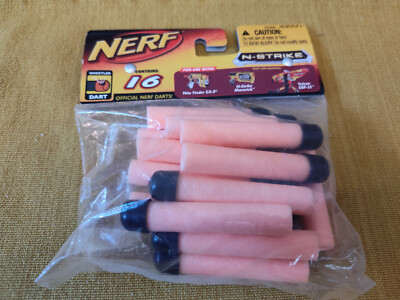 New Sealed 2008 Nerf N-Strike Orange with Black Whistler Tip 16 Darts