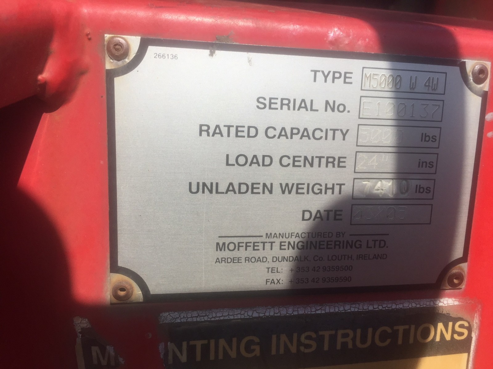 moffit fork lift