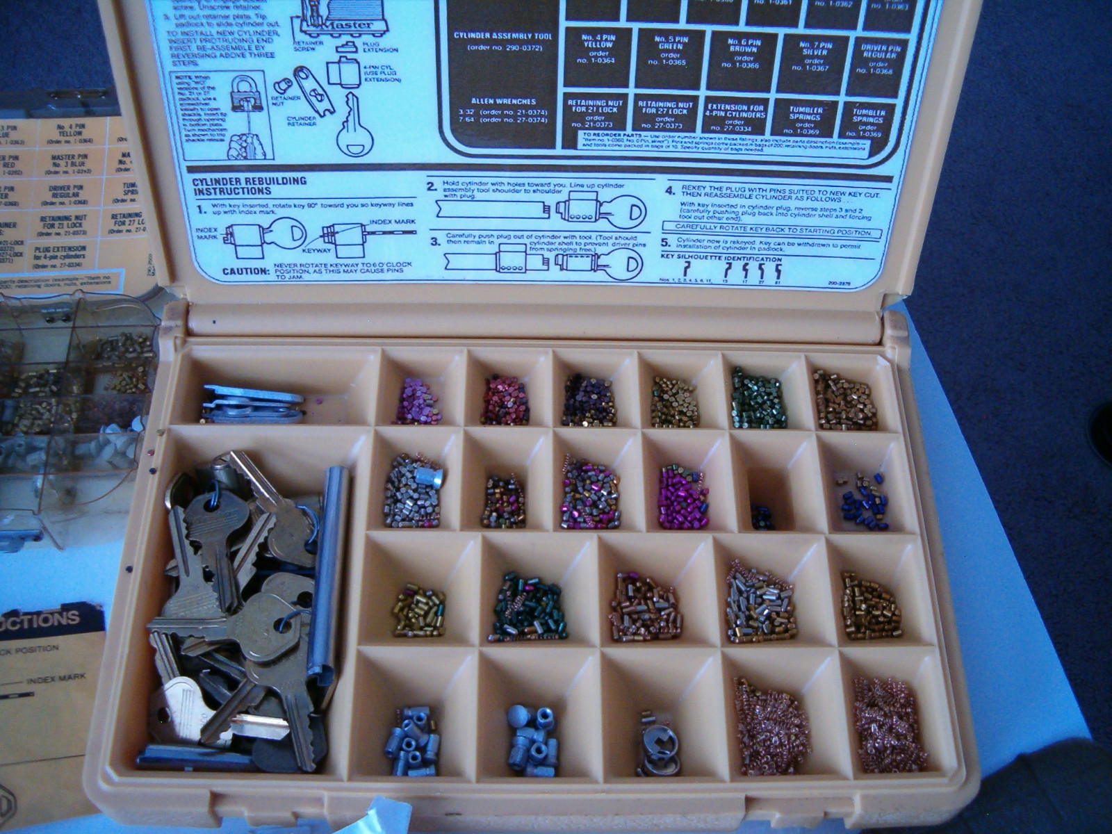 Master Lock Crimefighter Re-Keyable Kits for Locksmith Service 4 Boxes & Extras