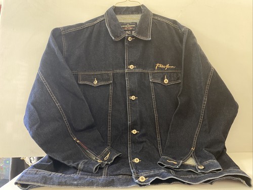 Vintage Phat Farm Blue Jean Denim Jacket Mens Sz 3XL Classic