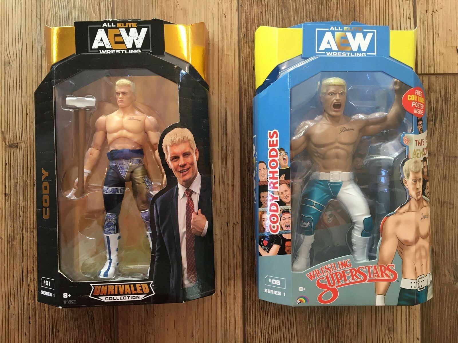 AEWフィギュア　コーディ・ローデス　セット AEW Unrivaled Collection & Wrestling Superstars CODY RHODES