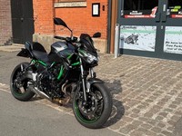 2023 Kawasaki Z650 naked motorcycle in Grey - only 4207 miles