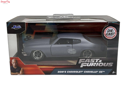 Jada 97379 Fast & Furious Dom's Chevy Chevelle SS Primer Grey 1/32 Scal - Picture 1 of 2