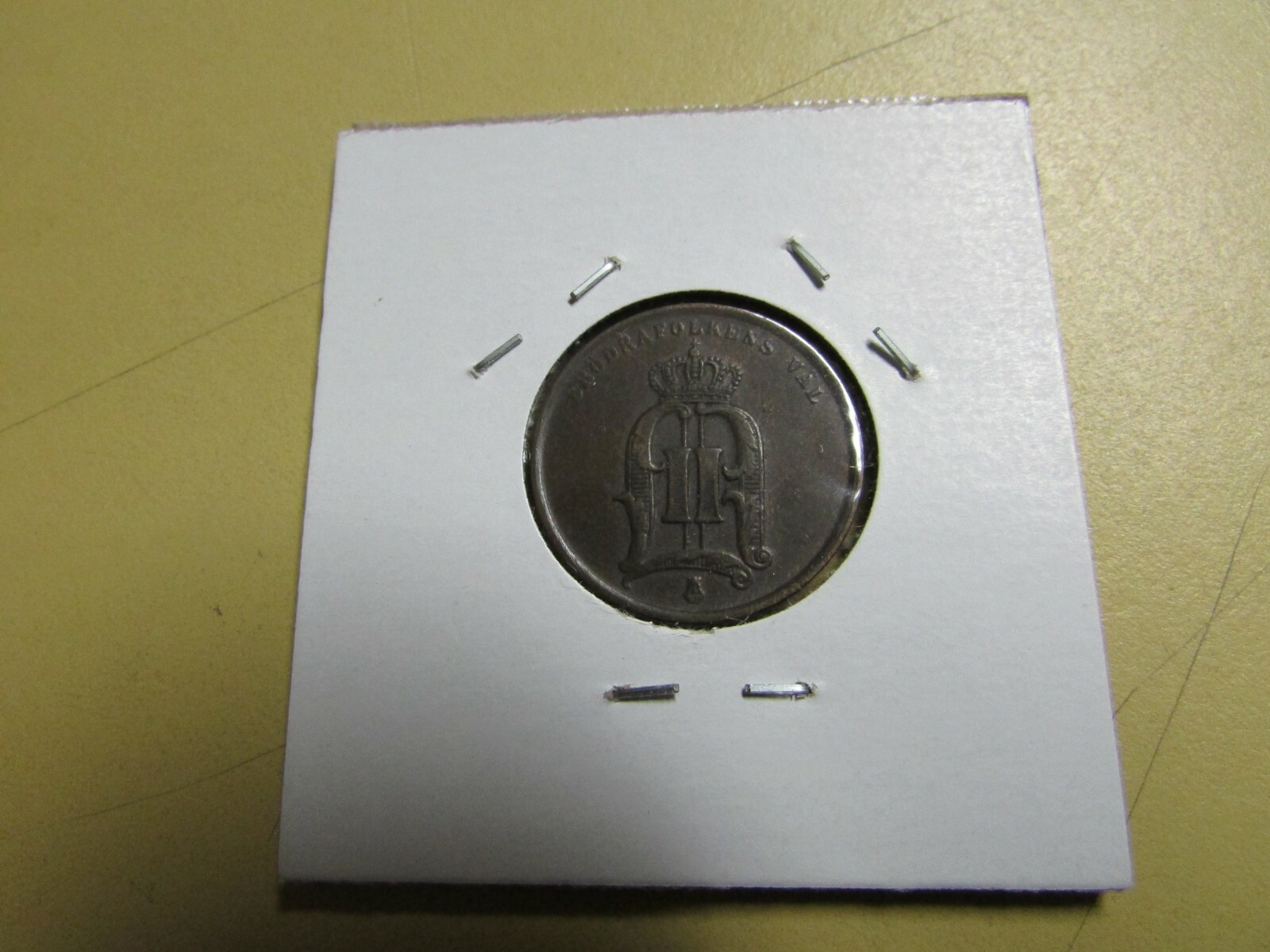 1874 Sweden  2 ore XF-AU Some Red