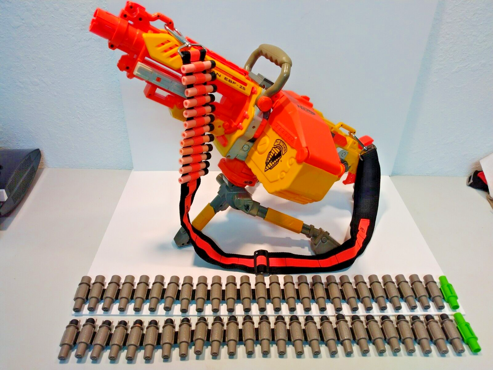 Nerf N-Strike Vulcan EBF-25 Blaster Gun with 2 Belts, 1 Nerf N-Strike Vulcan EBF-25 Blaster Gun with 2 Belts, 1