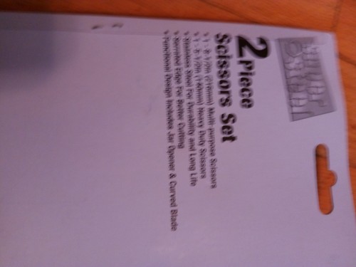 Super Steel Brand 2(two)-piece Scissors Set - 1 Multi-purpose, 1 Heavy Duty