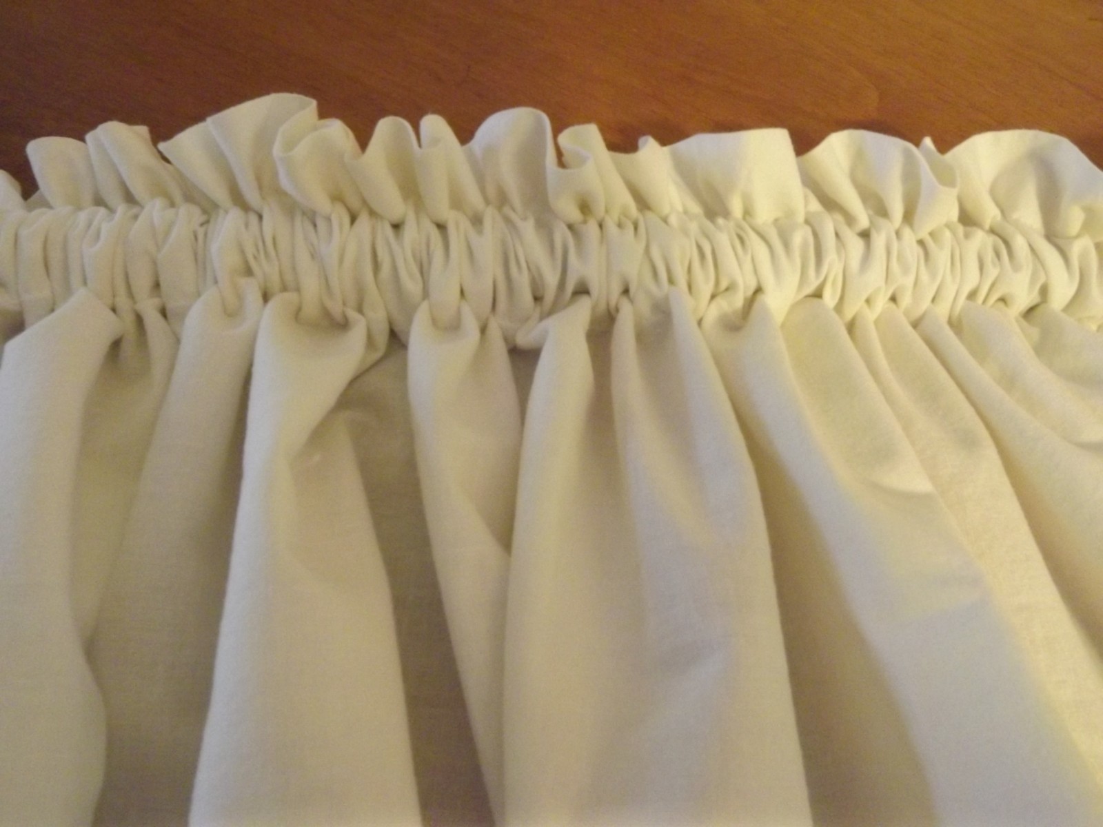 IVORY VALANCE CROCHETED LACE TRIM 59Wx14