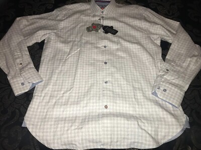 New Visconti Black Long Sleeve Shirt Mens Size M Retail $125  Style