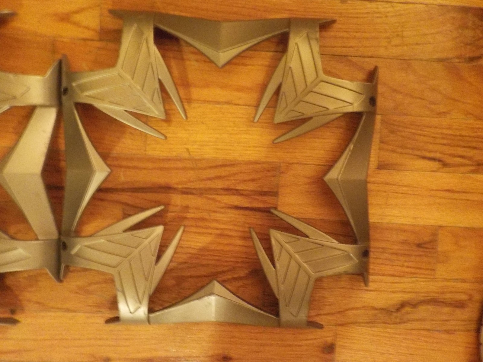 TWO METAL DESIGNER SQUARE PLATES/COVER/FRAMES FOR SPEAKER BOXES
