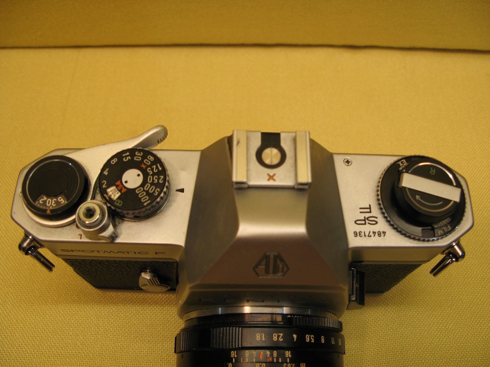 Asahi Pentax Spotmatic SP F with SMC Takumar 55mm f1.8 lens w case