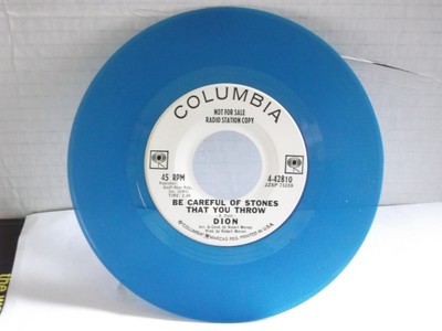 Dion Di Muci,Col.42810,''Be Careful of Stones That You Throw''US,7''45,BLUE VINYL,M