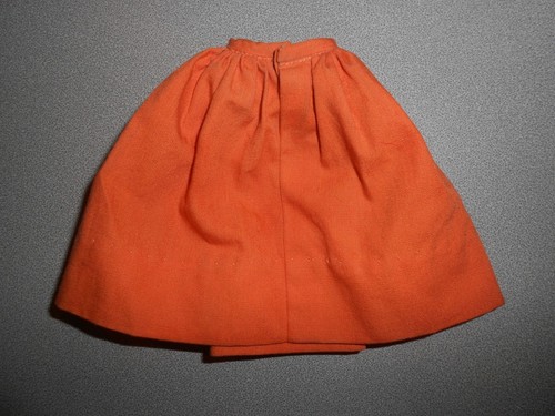 VINTAGE BARBIE FASHION PAK ORANGE GATHERED SKIRT 1962 CLOTHING