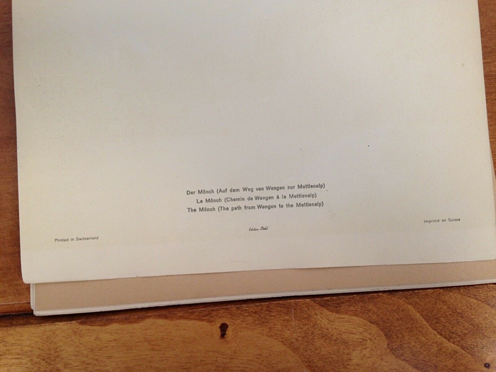 The Alpine Calendar 1948 Printed in Switzerland * Edition Stehli