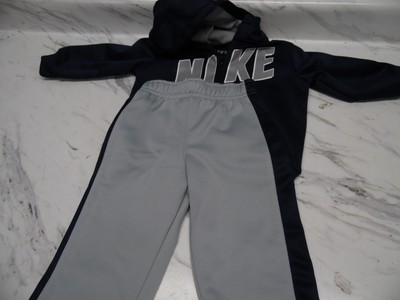  Nike Baby Boys' Therma-Fit 2-Piece Tracksuit, Wolf Grey, 12M 