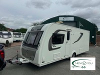 2017 Elddis Riva 554 4 Berth TRANSVERSE BED Caravan - STOCK H146