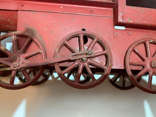 ANTIQUE TOY LOCOMOTIVE & COAL CAR 