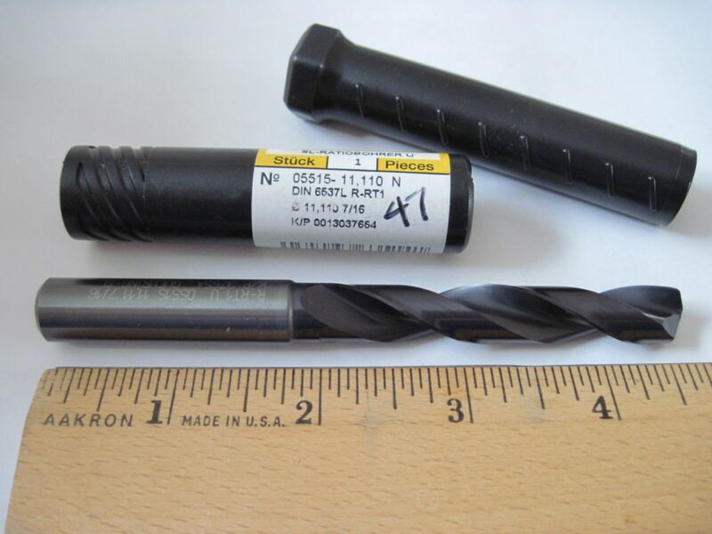 Guhring 05515-11.110 Solid Carbide Jobber Drill 11.11mm, 7/16", OAL: 118mm