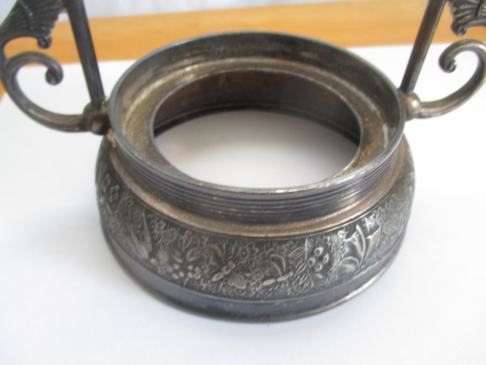 Vintage Wilcox Silver Plate co 4624 Pickle Castor Jam Jar Holder Stand