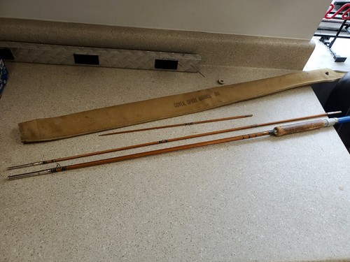Antique Split Bamboo Montague Fly Fishing Rod 8.1' Clipper 3