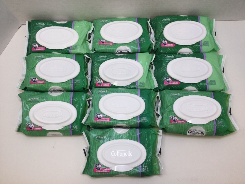 Cottonelle Aloe Flushable Wet Wipes 420 Count,  ~ DISHEVELED
