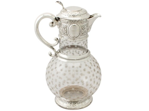 Kyo-yaki Kiyomizu Ware Jug Mizusashi w/Box H7inch Tezuka