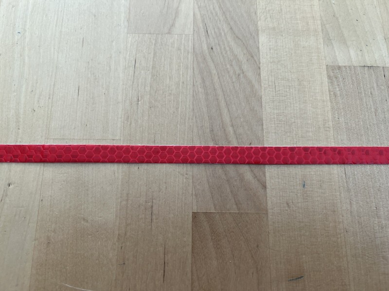 Reflektor Streifen 1 Cm Breit X 1 M Selbstklebend | Rot