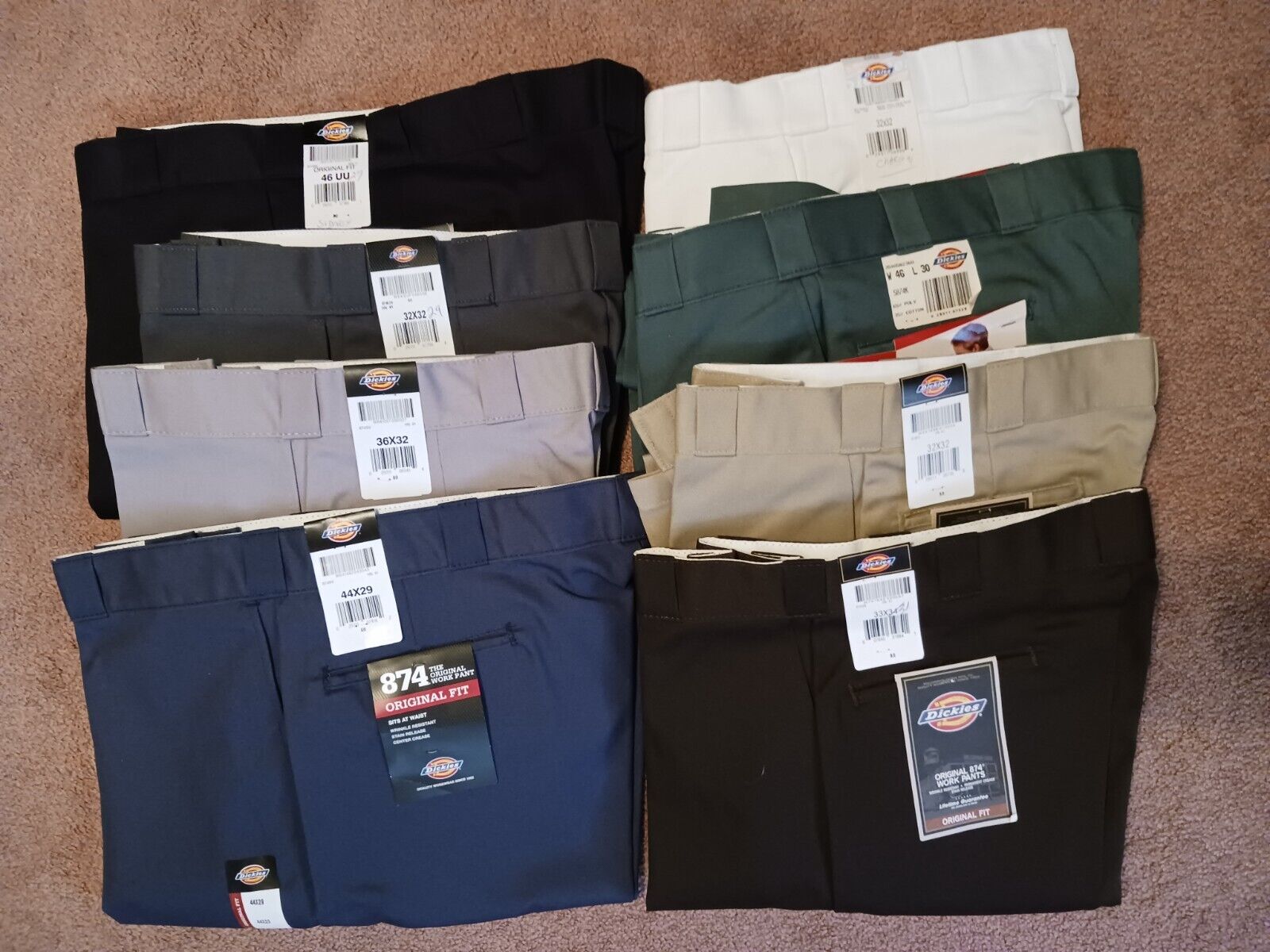 Dickies Men's Original 874® Work Pants, Relaxed Fit, 65 Dickies Men's Original 874® Work Pants, Relaxed Fit, 65