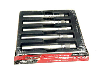 Snap on Tools New 205ESSPKPLG3 5pc 3/8'' Drive Essential Spark Plug Socket Set