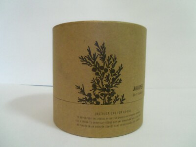 Juniper Soy Wax Candle Terracotta Vessel Reusable Pot Terra by P. F. Candle Co.