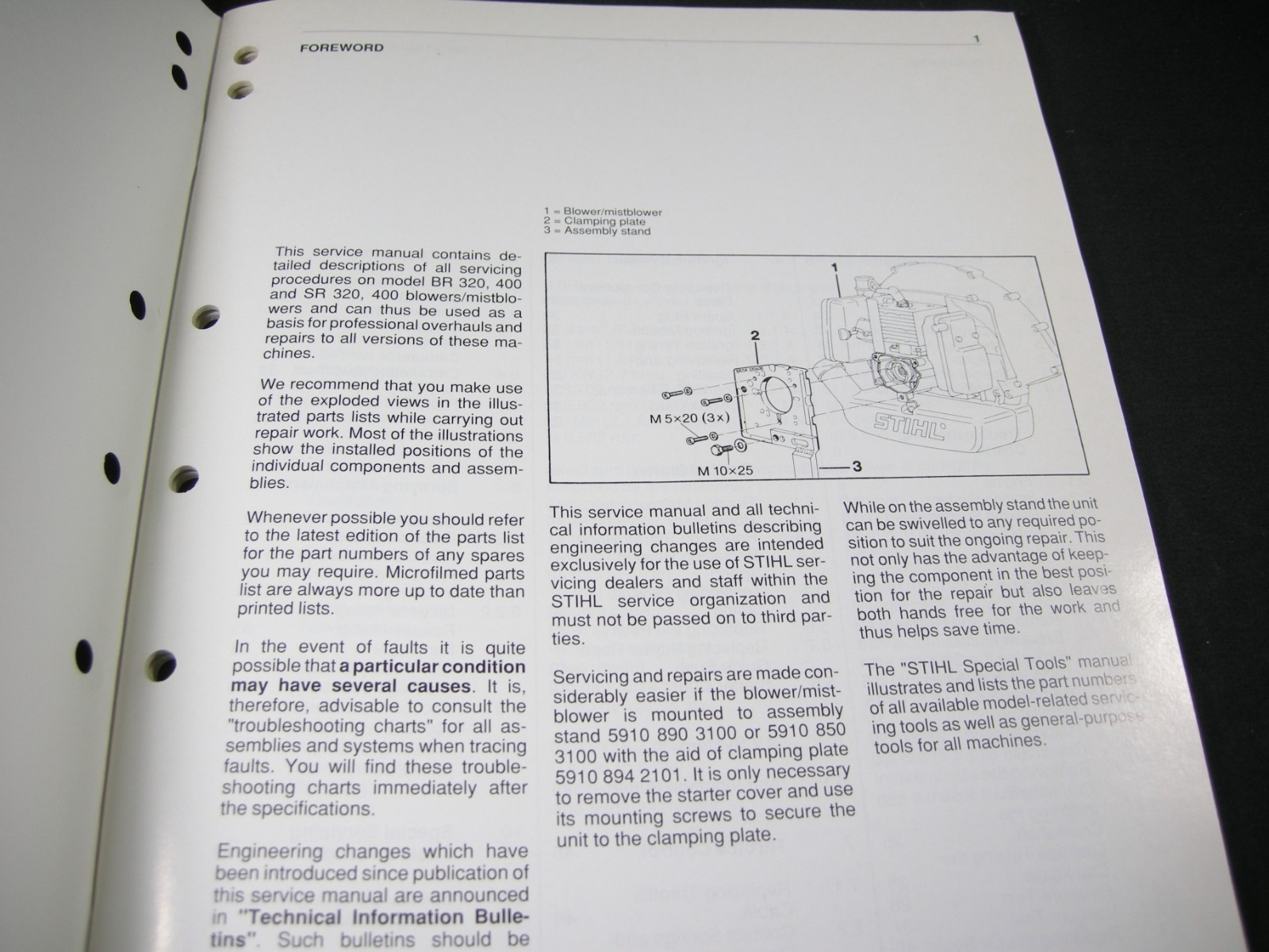 Stihl BR320 BR400 SR320 SR400 Sprayer Shop Service Repair Manual Mist Blower