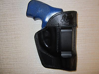 Fits Ruger LCR,IWB,OWB,SOB, AMBIDEXTROUS formed leather revolver holster