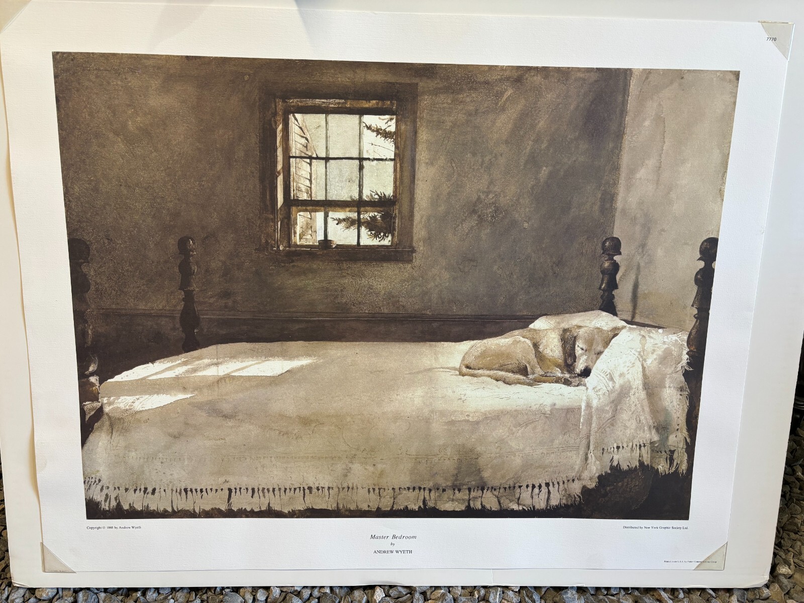 Andrew Wyeth、ALVARO'S BEDROOM Andrew Wyeth: Master Bedroom 28x22 Archival Quality Fine Art