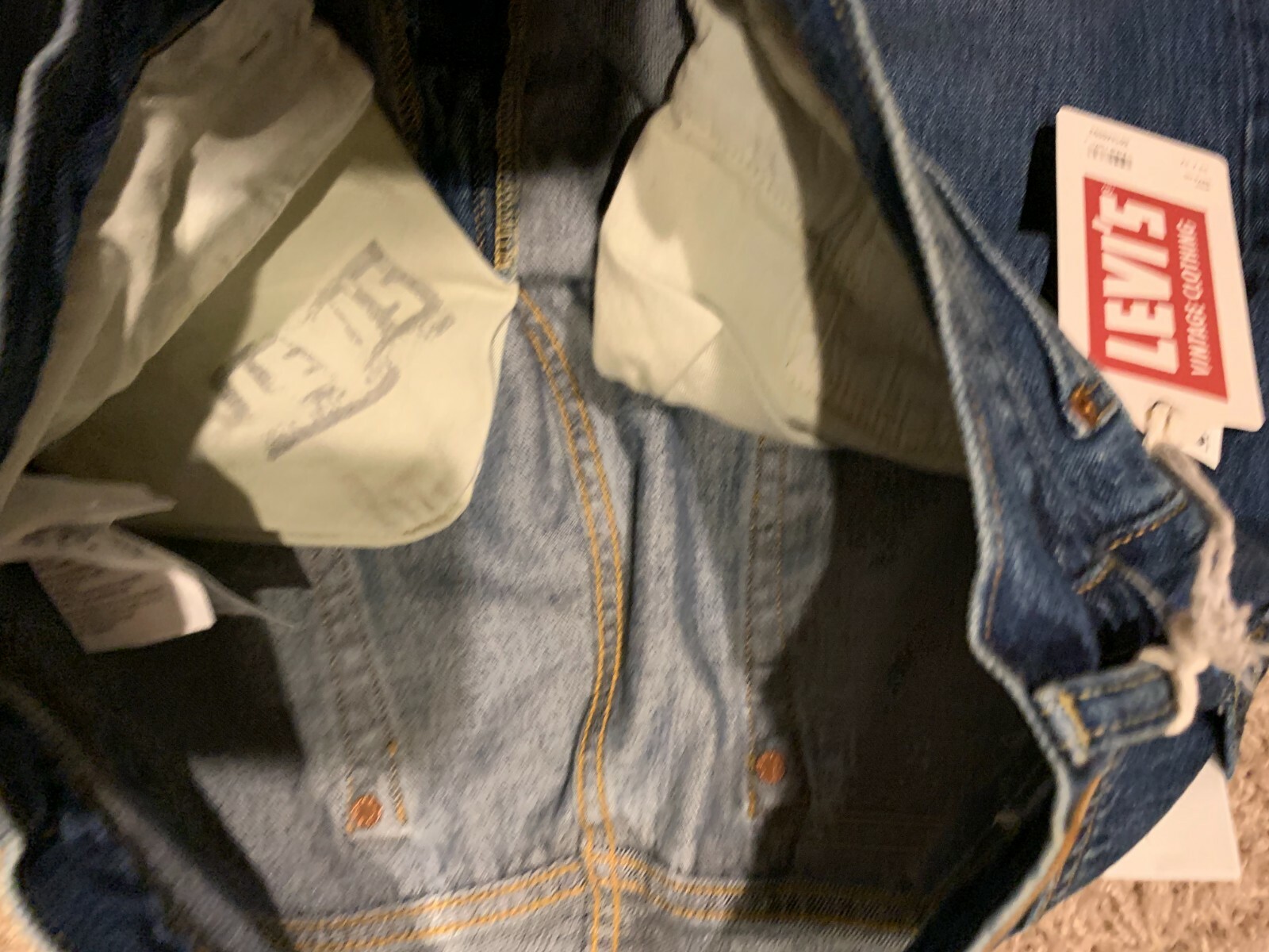 Pre-owned Levi's Lvc 1954 501z Xx Selvedge Jeans 33x32 Rt$278 0093 U44 In Blue