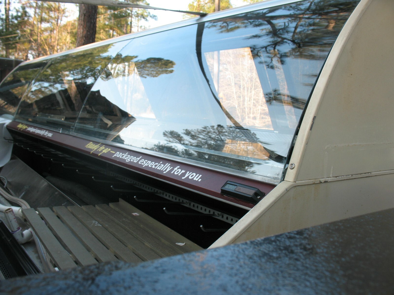 CURVED GLASS COOLER BARKER 12FT.OPEN MERCHANDISER BARKER 12FT FREE COOLERS