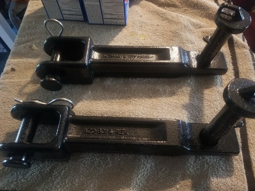 peterbilt kenworth tow hooks with frame pins complete pair