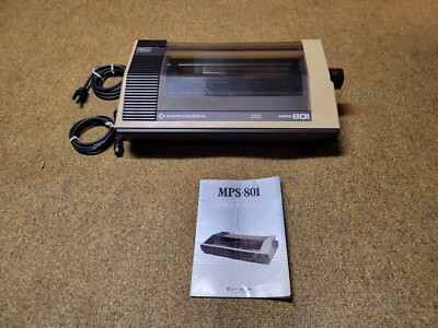 Commodore MPS801 Dot Matrix Printer - RARE - C64 - Vic20 - 8 Bit - com 128